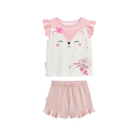 Pyjama enfant manches courtes Petit Safari ROSE 1 - vertbaudet enfant 