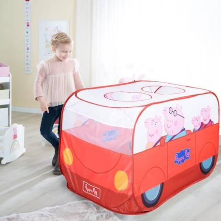 Tente de Jeu Pop Up Peppa Pig - ROBA - Forme de Voiture - Fonction Pliante - Rouge - Blanc ROUGE 2 - vertbaudet enfant 