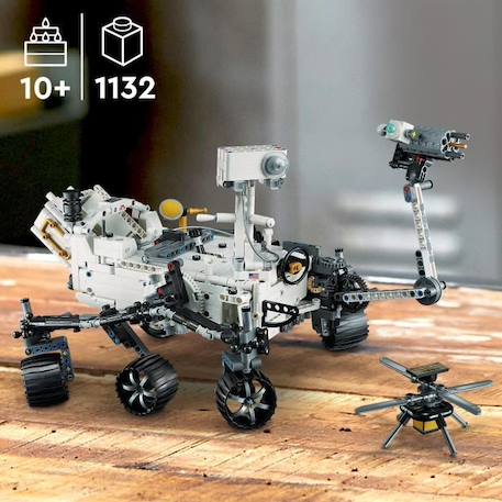 LEGO® Technic 42158 NASA Mars Rover Perseverance, Jouet Découverte de l'Espace, avec AR App BLANC 2 - vertbaudet enfant 