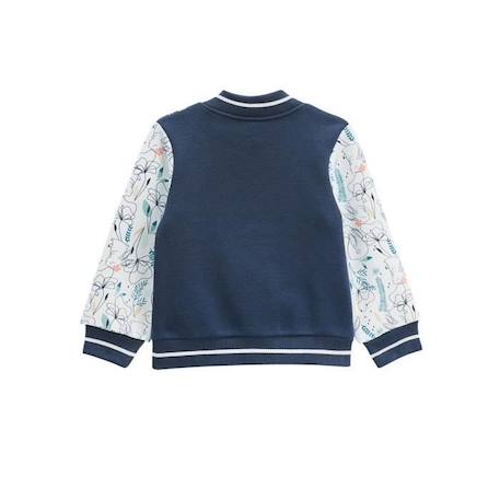 Veste teddy en molleton bébé fille Misscerise BLEU 2 - vertbaudet enfant 