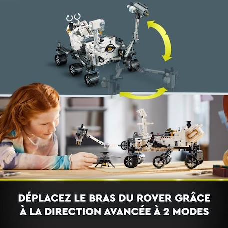 LEGO® Technic 42158 NASA Mars Rover Perseverance, Jouet Découverte de l'Espace, avec AR App BLANC 6 - vertbaudet enfant 