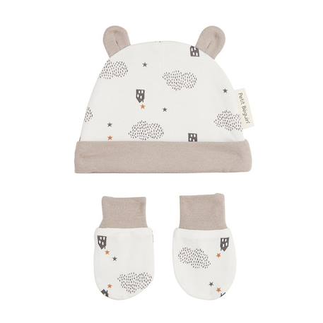 Bonnet + moufles anti-griffures bébé mixte Joy  - vertbaudet enfant