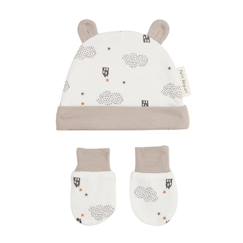 Bonnet + moufles anti-griffures bébé mixte Joy  - vertbaudet enfant