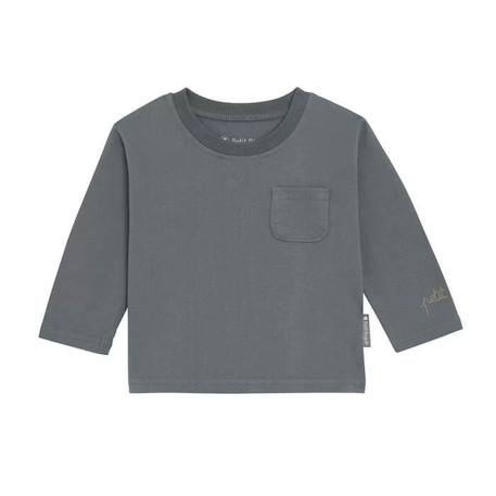 T-shirt garçon manches longues basique GRIS 2 - vertbaudet enfant 