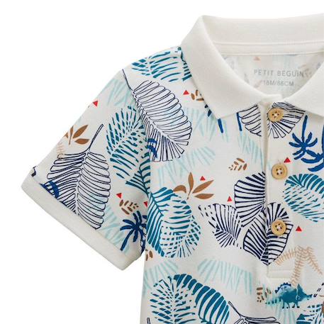 Polo enfant Santorini BLANC 3 - vertbaudet enfant 