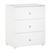 Commode à langer - Babyprice - Basic - 3 tiroirs - Boutons boule en bois blanc BLANC 2 - vertbaudet enfant 