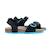 Sandale Cuir Geox Ghita - Noir-Royal - Enfant - Scratch - Plat NOIR 3 - vertbaudet enfant 