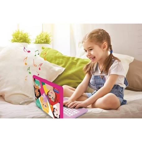 Ordinateur Educatif Bilingue Disney Princesses - LEXIBOOK - 124 activités ROSE 5 - vertbaudet enfant 