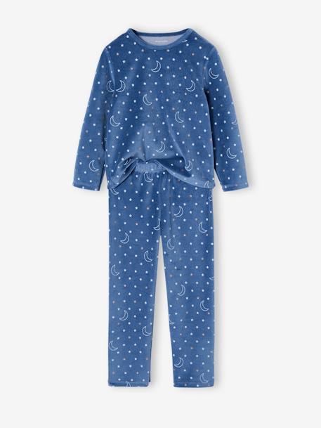 Lot de 2 pyjamas fille 'sur mon nuage' en velours vert d'eau 5 - vertbaudet enfant 