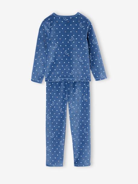 Lot de 2 pyjamas fille 'sur mon nuage' en velours vert d'eau 7 - vertbaudet enfant 