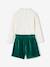 Ensemble T-shirt + short en velours fille vert 4 - vertbaudet enfant 