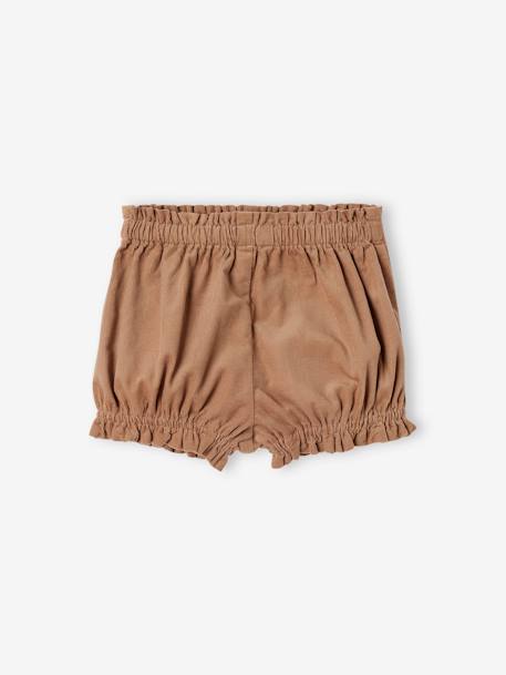 Lot 2 Shorts Velours cappuccino 3 - vertbaudet enfant 