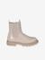 Boots vernies zippées et élastiquées fille écru+marine 4 - vertbaudet enfant 