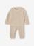 Ensemble 3 pièces mixte bébé naissance beige chiné 2 - vertbaudet enfant 