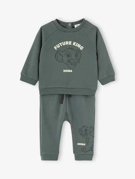 Ensemble bébé Disney® Le Roi Lion sweat + pantalon vert 1 - vertbaudet enfant 