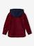 Chemise en velours garçon capuche molleton bordeaux 2 - vertbaudet enfant 