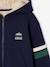 Sweat à capuche zippé garçon doublé sherpa anthracite+marine+vert 6 - vertbaudet enfant 