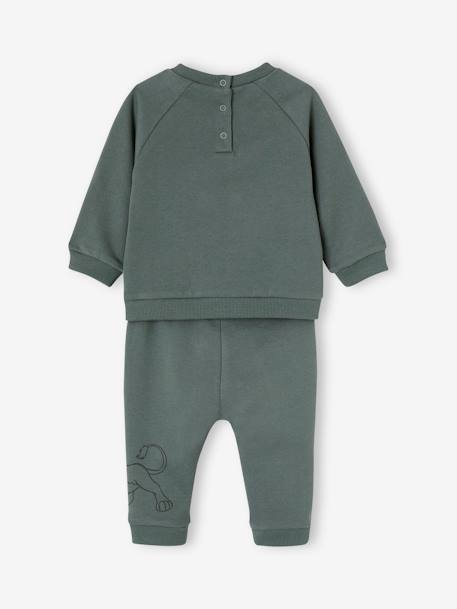 Ensemble bébé Disney® Le Roi Lion sweat + pantalon vert 4 - vertbaudet enfant 