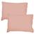 Set de 2 taies d’oreiller unies à franges - MATT & ROSE - COTON LAVÉ - Nude - 50x70 cm ROSE 3 - vertbaudet enfant 