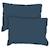 Set de 2 taies d’oreiller unies à franges - MATT & ROSE - COTON LAVÉ - Bleu nuit - 50x70 cm BLEU 3 - vertbaudet enfant 