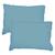 Set de 2 taies d’oreiller unies à franges - MATT & ROSE - COTON LAVÉ - Bleu glacier - 50x70 cm BLEU 3 - vertbaudet enfant 