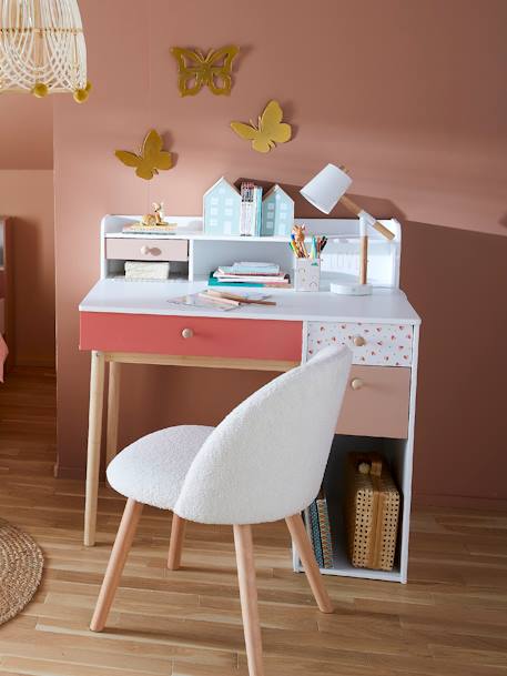 Bureau enfant Léa blanc - bois 5 - vertbaudet enfant 