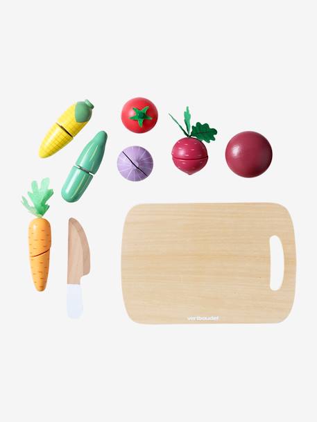 Set de légumes à couper en bois FSC® beige 4 - vertbaudet enfant 