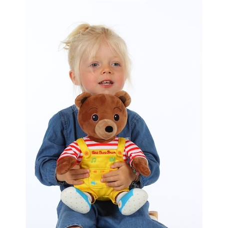 Gipsy Toys - Petit Ours Brun – Peluche Musicale Qui Parle Conteur d'Histoires - 28 cm – Marron Jaune Rouge MARRON 3 - vertbaudet enfant 