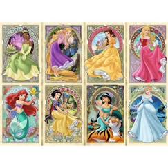 Jouet-Puzzle 1000 pièces - Ravensburger - Princesses Disney - Art Nouveau - Jaune - Mixte - A partir de 9 ans