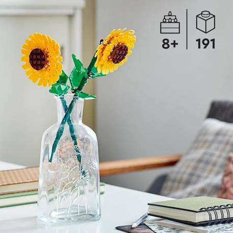 LEGO® 40524 Creator Tournesols, Kit de Construction de Fleurs Artificielles, Chambre d'Enfant ou Décoration de Maison JAUNE 2 - vertbaudet enfant 