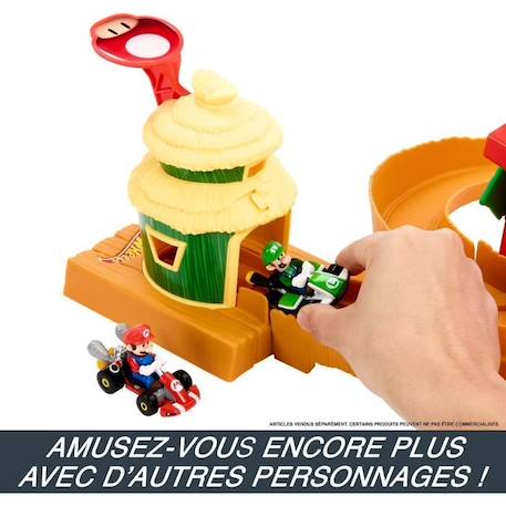 Hot Wheels®-Circuit Royaume de la Jungle-Voiture-Super Mario Bros HMK49 BLANC 6 - vertbaudet enfant 