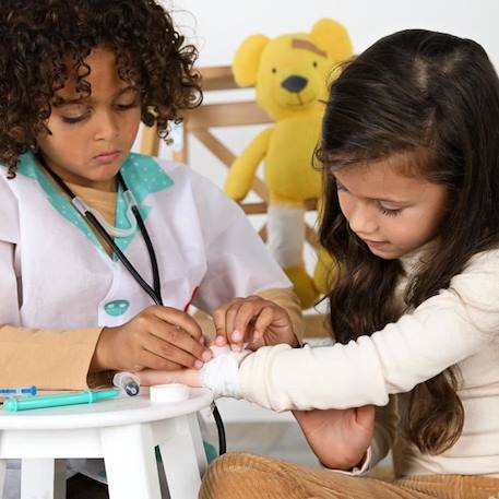 Méga kit de docteur SES CREATIVE Petits pretenders - Matière : Polyester - Dès 3 ans BLANC 2 - vertbaudet enfant 