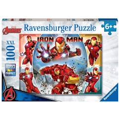 Jouet-Ravensburger-MARVEL HEROS-Puzzle 100 pièces XXL - Le puissant Iron Man / Marvel Avengers-4005556133772-A partir de 6 ans