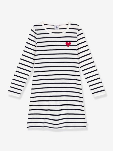 Chemise de nuit rayée PETIT BATEAU rayé bleu 1 - vertbaudet enfant 