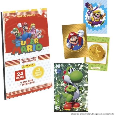 Jeu de cartes - PANINI - Super Mario Trading Cards - Collection de 252 cartes dont 18 en or et 18 en argent ORANGE 2 - vertbaudet enfant 