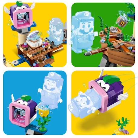 LEGO® 71432 Super Mario Ensemble d'Extension Aventure dans l'Épave Engloutie avec Dorrie, Jouet avec Figurines de Cheep Cheep BLEU 4 - vertbaudet enfant 