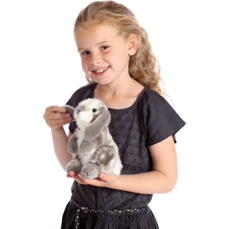 Gipsy Toys - Lapin Bélier - Peluche - 18 cm - Gris BLANC 2 - vertbaudet enfant 