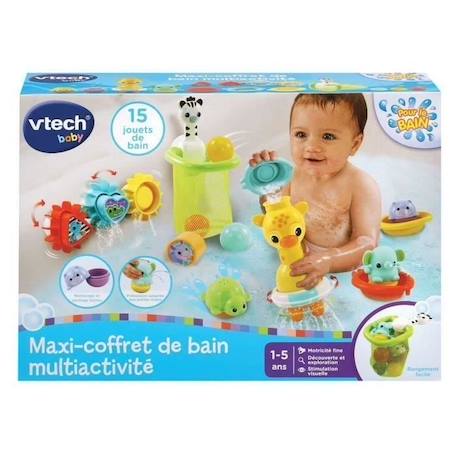 Coffret de bain multi-activité VTECH MAXI - Girafe mécanique - Pour enfants de 5 mois à 5 ans BLANC 2 - vertbaudet enfant 