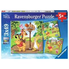 Jouet-Puzzles Disney Winnie l'Ourson - Ravensburger - 3 x 49 pièces - Pour enfants de 6 ans et plus