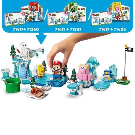 LEGO® Super Mario 71417 Ensemble d’Extension L'Aventure dans la Neige de Morsinet, Jouet BLANC 4 - vertbaudet enfant 