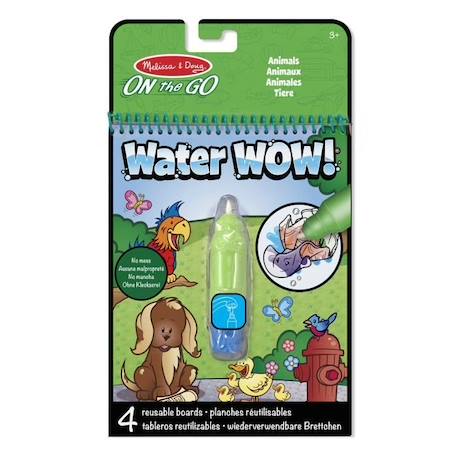 MELISSA & DOUG Tablette De Révélation De Dessins À L’Eau - Animaux VERT 1 - vertbaudet enfant 