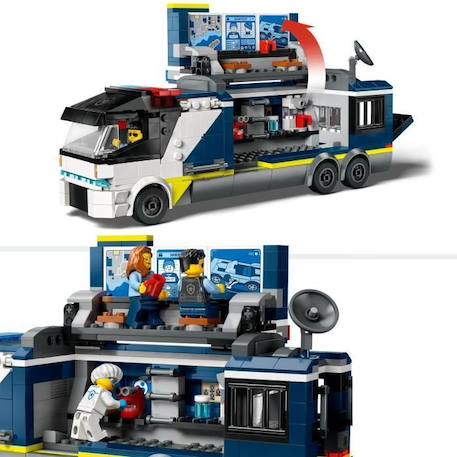 LEGO® 60418 City Le Laboratoire de Police Scientifique Mobile, Jouet de Quad, Cadeau Enfants Dès 7 Ans, et Minifigurines BLEU 3 - vertbaudet enfant 