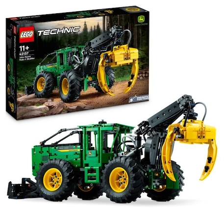 LEGO® Technic 42157 La Débardeuse John Deere 948L-II, Maquette d'Engin de Chantier avec Fonctions VERT 1 - vertbaudet enfant 