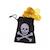 Bourse pirate - PARTY PRO - 50 pièces d'or - Noir, blanc et jaune - Enfant - Accessoire - Pirate NOIR 1 - vertbaudet enfant 