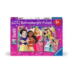 Jouet-Puzzles - RAVENSBURGER - Princesses Disney - 3 x 49 pièces - Girl Power !