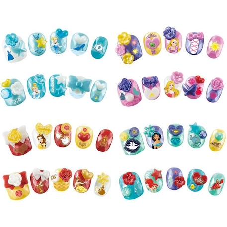 Aquabeads - Nail Studio Princesses Disney - Ongles qui collent avec de l'eau ROSE 3 - vertbaudet enfant 