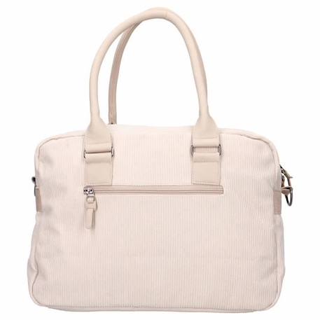 Sac à langer en velours côtelé et son matelas nomade 31 x 23 cm Beige BEIGE 4 - vertbaudet enfant 