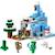 LEGO Minecraft 21243 Les Pics Gelés, Jouet Enfants 8 Ans, avec Figurines Steve et Creeper BLEU 2 - vertbaudet enfant 