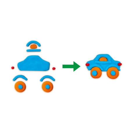 Pâte à modeler - Circulation - Jouet pour enfant - Mixte - Bleu et orange BLEU 1 - vertbaudet enfant 