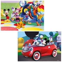 Jouet-Puzzle enfant - RAVENSBURGER - Mickey, Minnie et leurs amis - 2 x 12 pièces - Multicolore